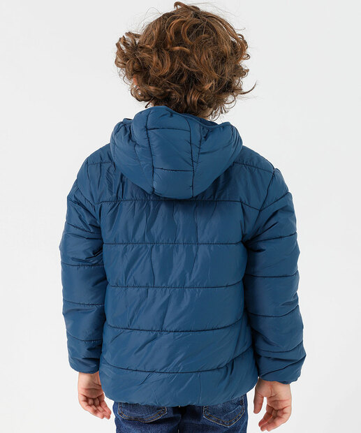 Jaqueta Infantil Puffer Marisa Azul Tam 4 a 10
