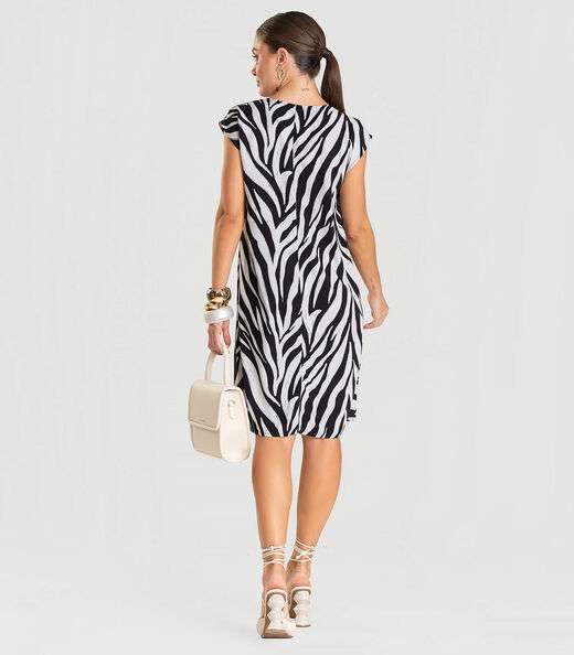 Vestido Feminino em Tecido Infinita Cor Preto