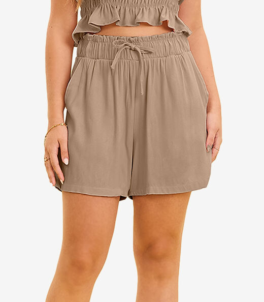 Conjunto Feminino Com Lastex Minty Marrom