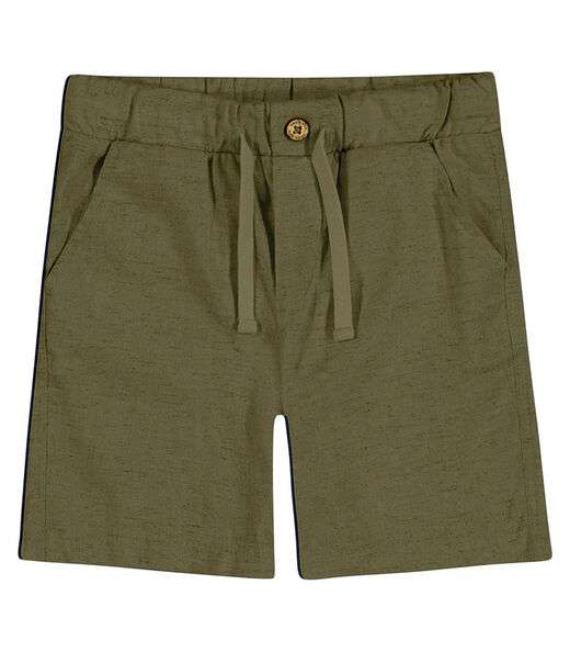 Bermuda Infantil de Linho Trick Nick Verde
