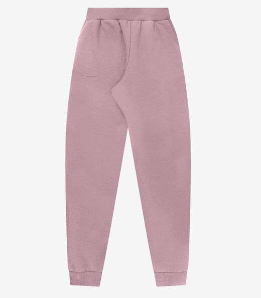 Calça Feminina em Moletom Peluciado Rovitex Rosa