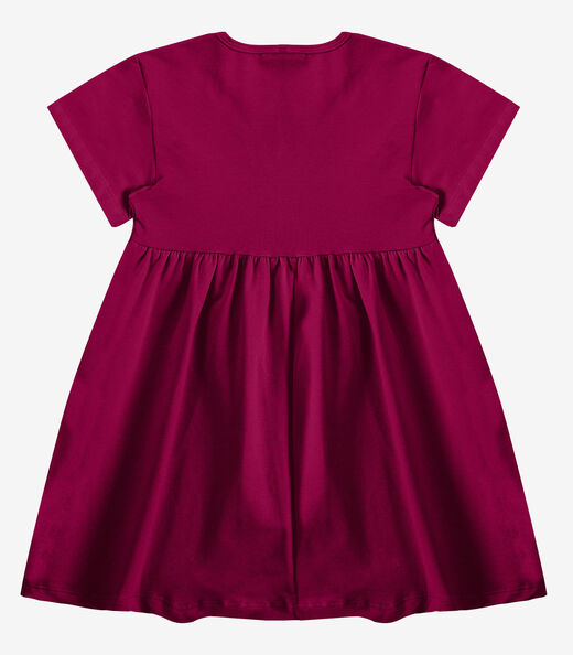 Vestido Infantil em Molecotton Select Rosa