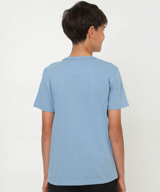 Camiseta Juvenil Estampada Marisa Tam 10 a 16 Azul