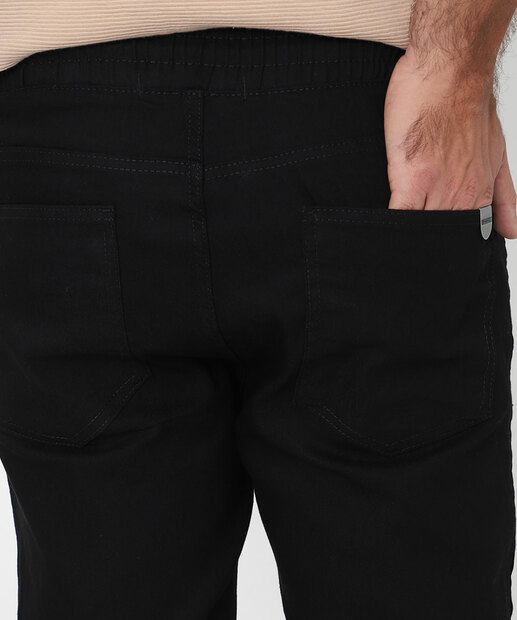 Calça Masculina Sarja Jogger Preto
