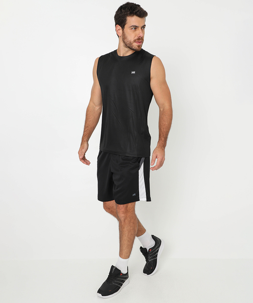 Image_Bermuda Masculina Fitness Recorte Bolsos Marisa Preto
