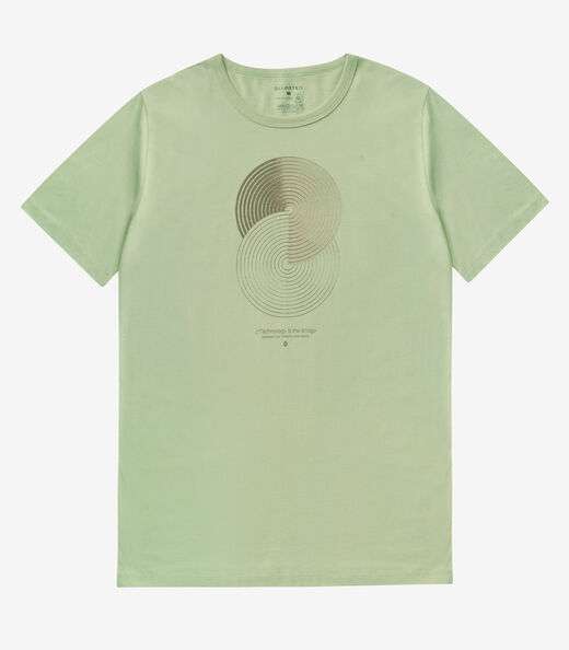 Camiseta Masculina Meia Malha Diametro Verde