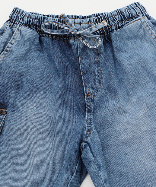 Bermuda Jeans Cargo Infantil Marisa TAM 4 a 10