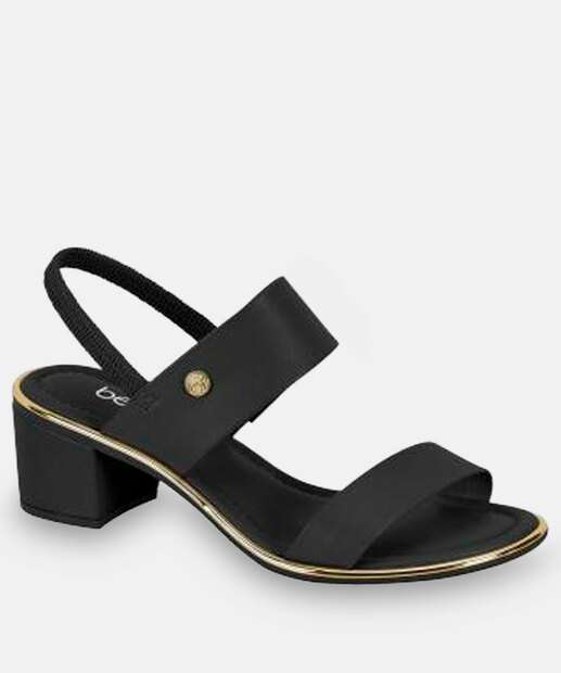 Image_Sandália Feminina Salto Grosso Beira Rio Preto