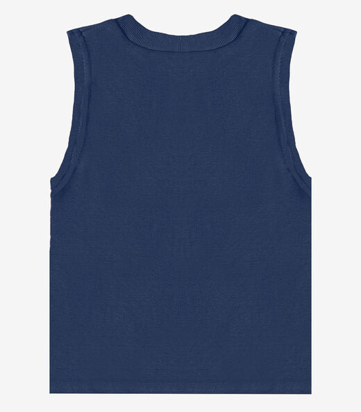 Regata Básica Infantil Lisa Soletex Azul