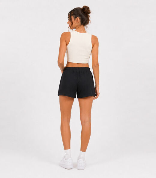 Shorts Feminino Em Poly Gorgurinho Infinita Cor Preto