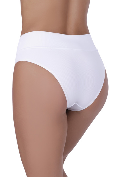 Calcinha Básica Canelada Concept Lingerie Branco