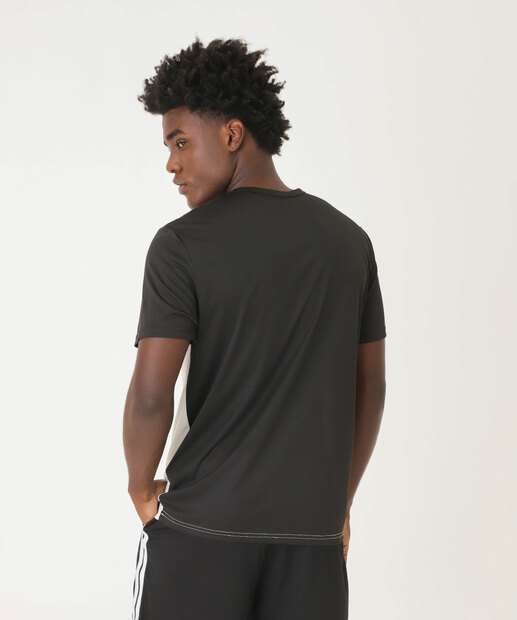 Camiseta Masculina Fitness Recorte Manga Curta MR