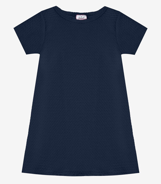 Vestido Infantil Menina Em Malha Puvil Select Azul