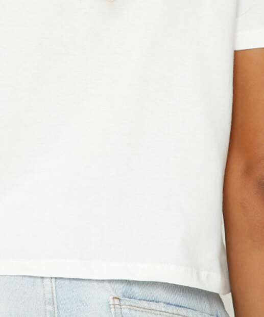 Blusa Cropped Feminina Estampa Stitch Manga Curta Disney