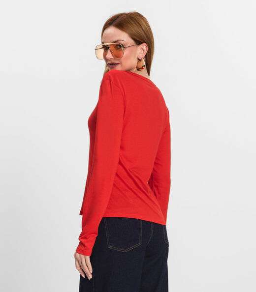 Blusa Manga Longa Select Laranja