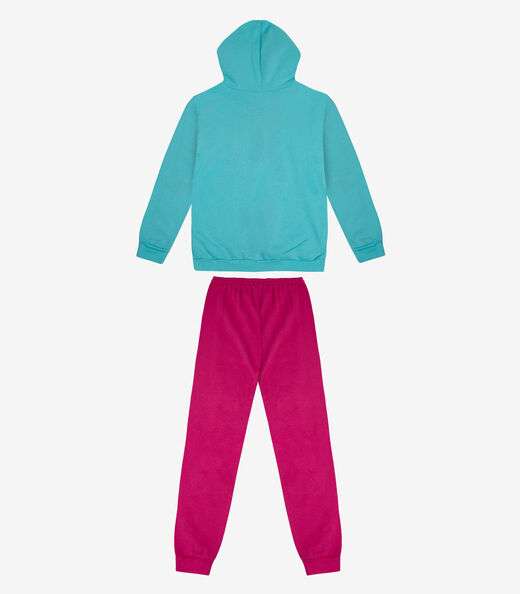 Conjunto Infantil Menina Com Jaqueta Kappes Verde