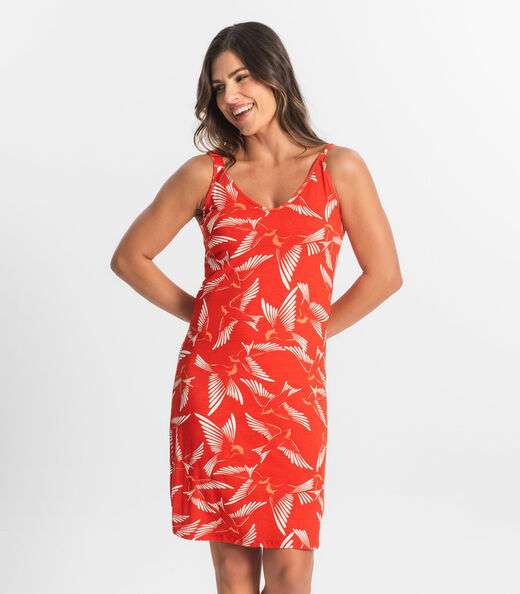 Image_Vestido Estampado Rovitex Laranja