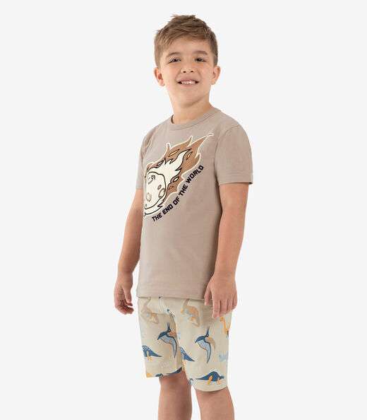 Image_Pijama Infantil Masculino Meia Malha Rovi Kids Marrom