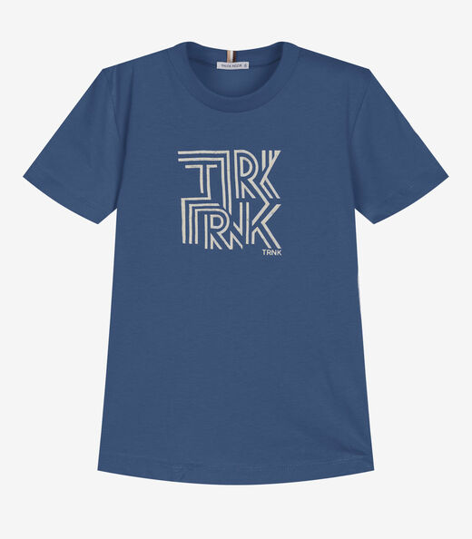 Conjunto Infantil Camiseta Com Bermuda Trick Nick Azul
