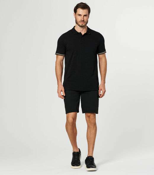 Image_Bermuda Masculina Sarja Com Bolsos Cargo  Shift Preto