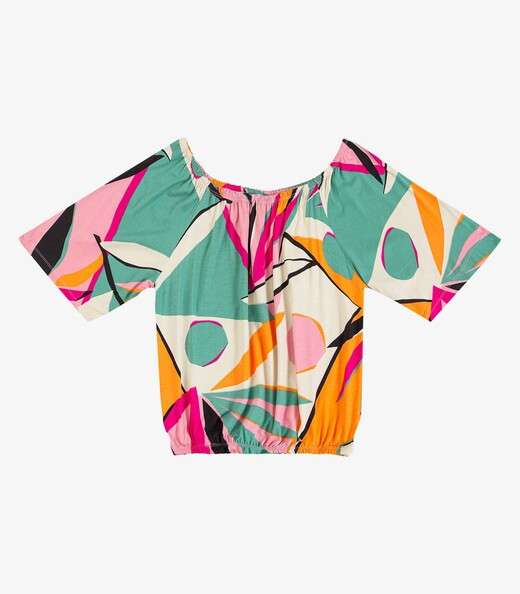 Blusa Feminina Ciganinha Infinita Cor Rosa