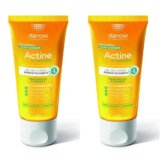 Image_Kit com 2 Unidades de Actine Gel De Limpeza Oil Control 60g
