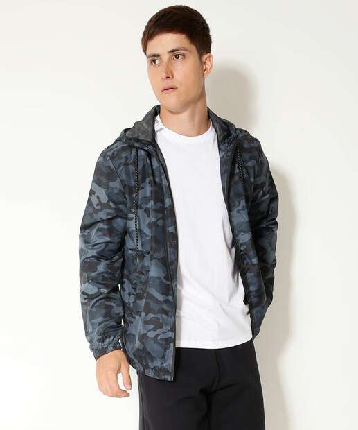 Image_Casaco Masculino Corta Vento Camuflado Capuz MR