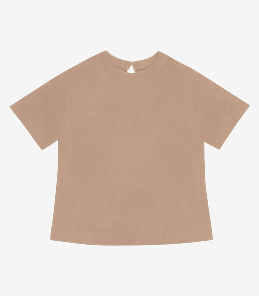 Blusa Feminina Viscose Plus Size Secret Glam Marrom