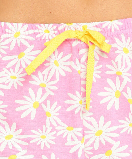 Pijama Americano Feminino Margaridas Marisa