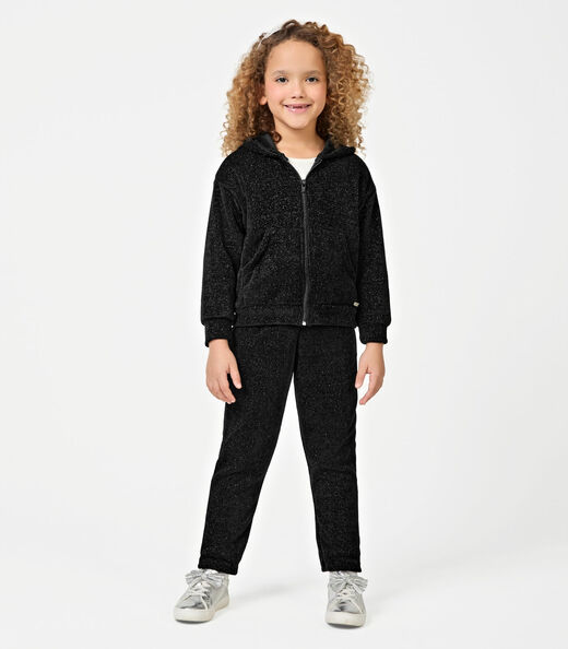 Conjunto Jaqueta Com Capuz e CalçaTrick Nick Preto