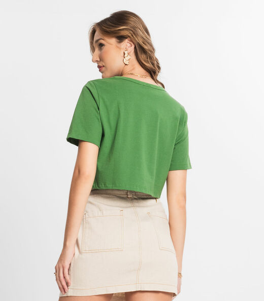 Blusa Cropped Lisa Select Verde
