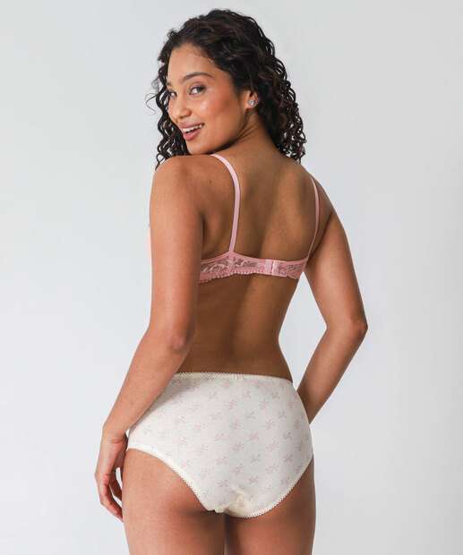 Kit 2 Calcinhas Alta Marisa Rosa