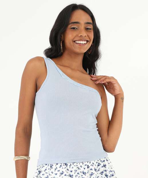 Image_Blusa Feminina Ombro Só Canelado Marisa Azul