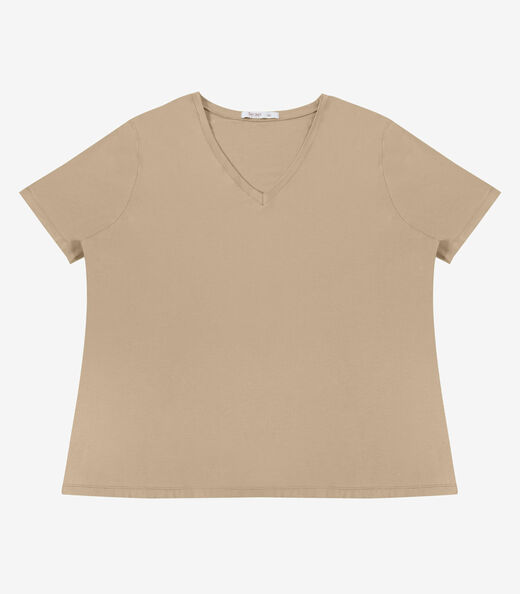 Blusa Feminina Plus Size Secret Glam Marrom