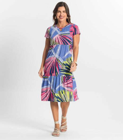 Image_Vestido Midi Feminino Estampado Select Azul