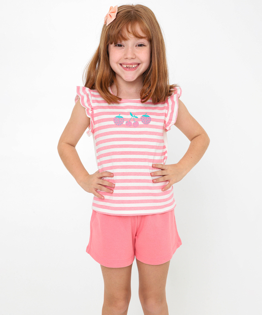Image_Conjunto Infantil Listrado Babado Marisa Tam 4 a 10 Rosa