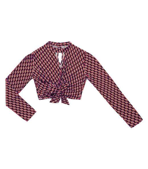 Blusa Feminina Manga Longa Em Viscose Endless Laranja