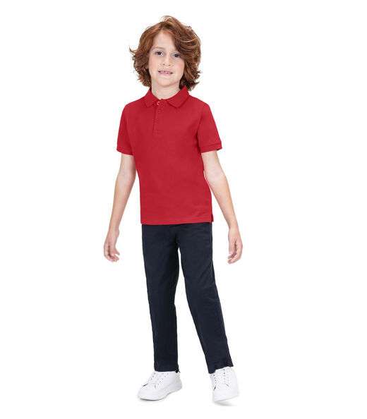 Polo Infantil Masculina Em Cotton Trick Nick Vermelho