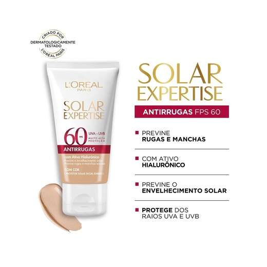 L'Oréal Protetor Solar Facial Antirrugas Fps60 40g