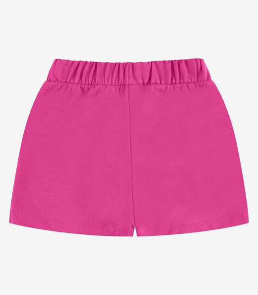 Shorts Saia Moletom Rovi Kids Rosa