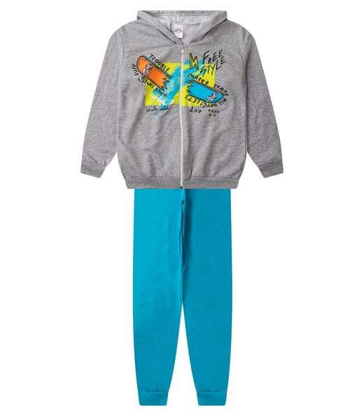 Image_Conjunto De Moletom Masculino Com Capuz Kappes Cinza