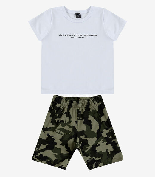Conjunto Infantil Camiseta e Bermuda Select Verde