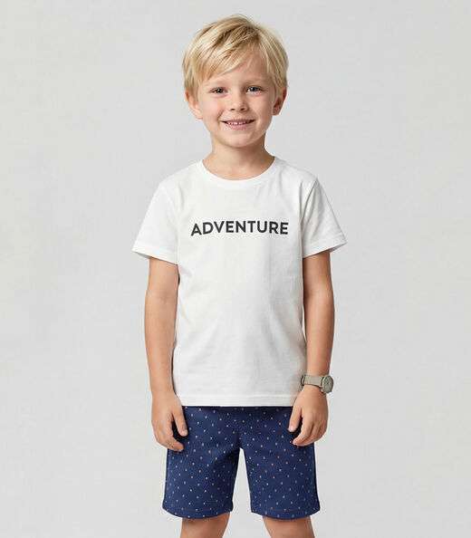 Image_Conjunto Infantil Camiseta Com Bermuda Select Azul Marinho