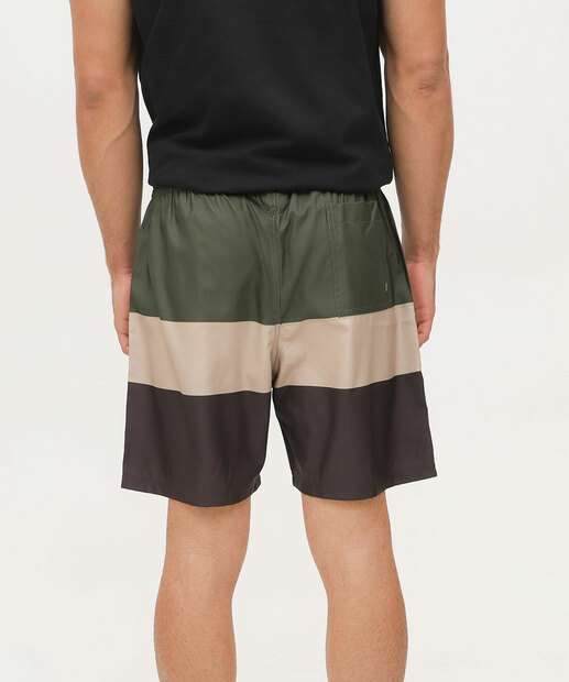 Bermuda Masculina Surf Listras Marisa Verde