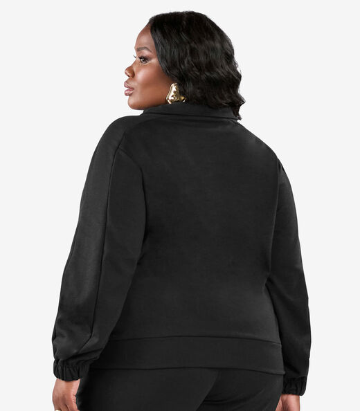 Jaqueta Feminina Plus Size Secret Glam Preto