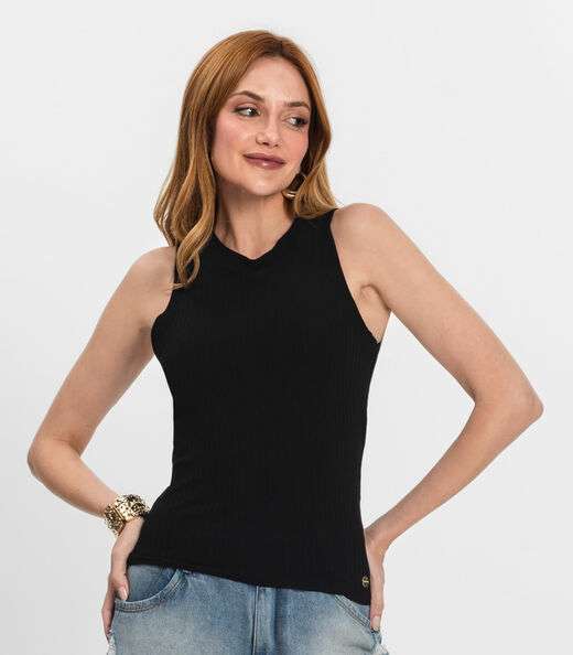 Regata Feminina em Ribana Endless Preto