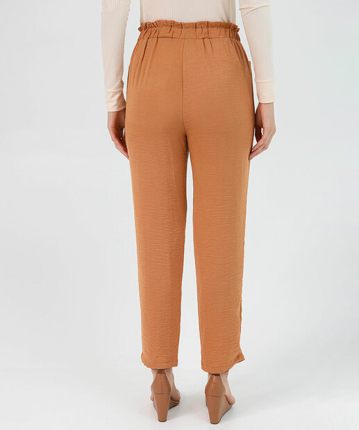 Calça Feminina Clochard Bolso Marisa Marrom