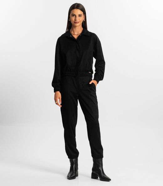 Image_Calça Suede Feminina Rovitex Preto