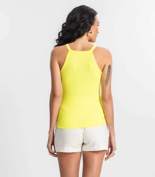 Regata Feminina Infinita Cor Amarelo