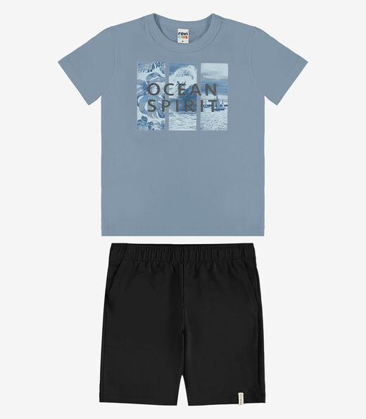 Image_Conjunto Camiseta Com Bermuda Infantil Rovi Kids Azul